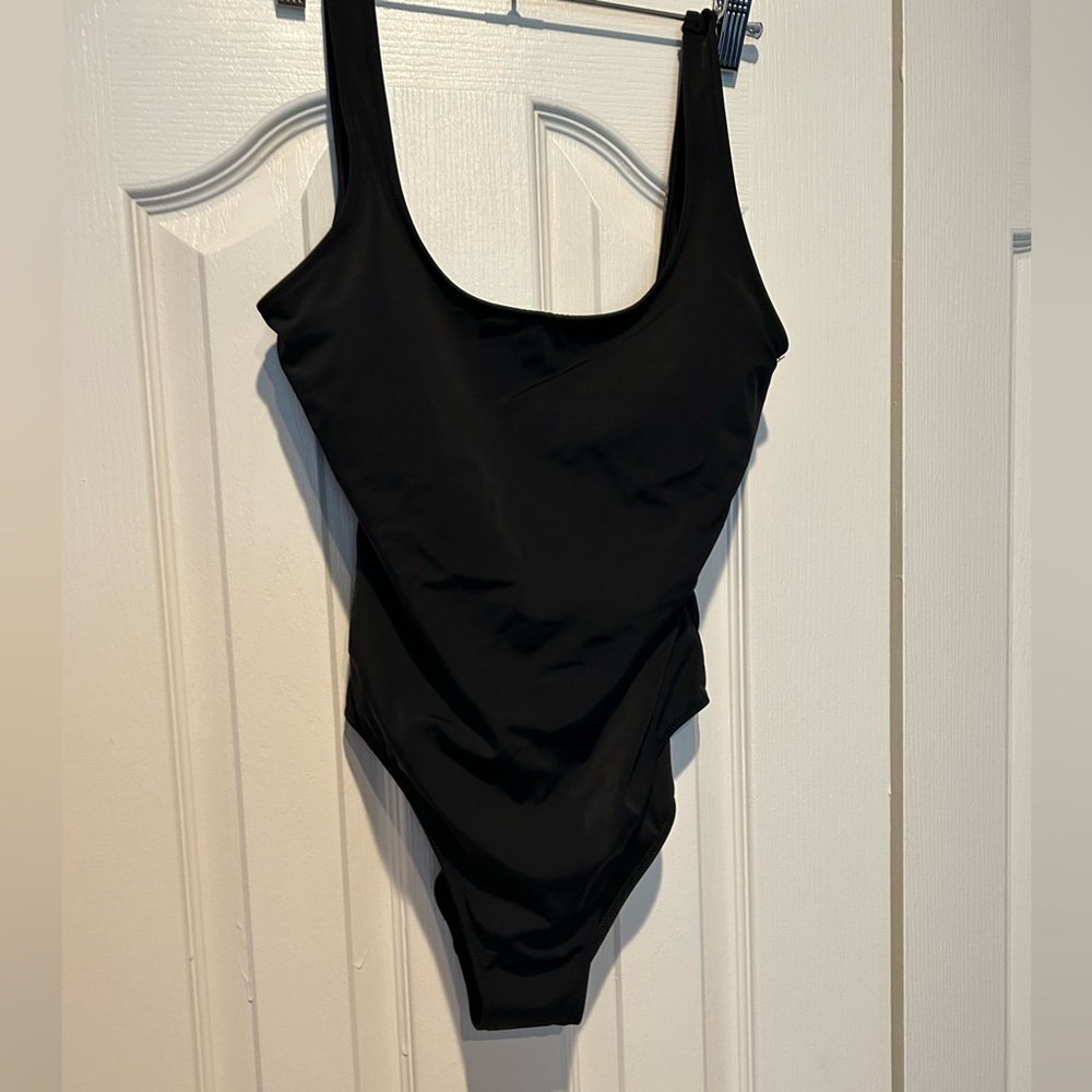 Victoria Secret Black One Piece Swim Suit Size Medium